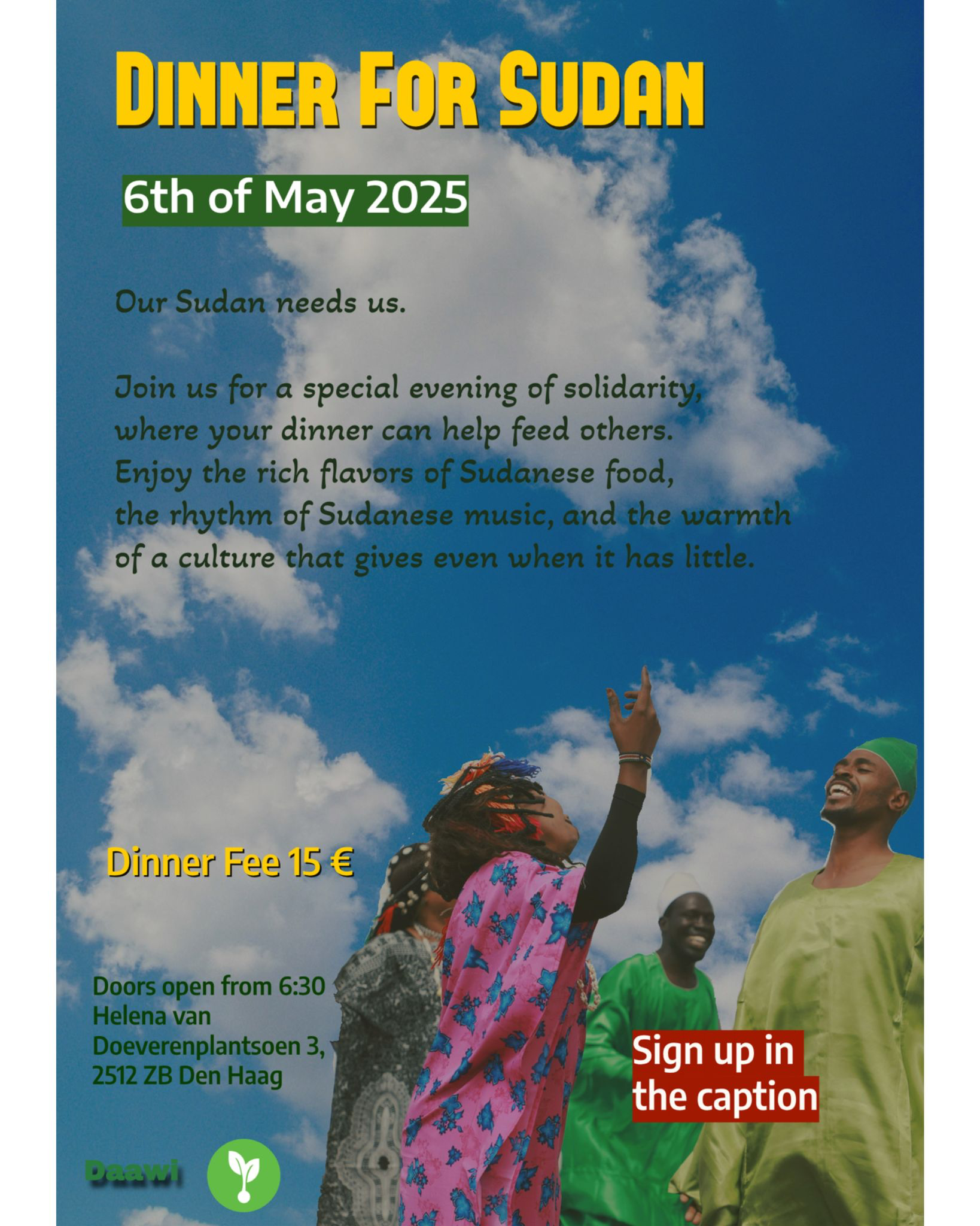 Dinner for Sudan event